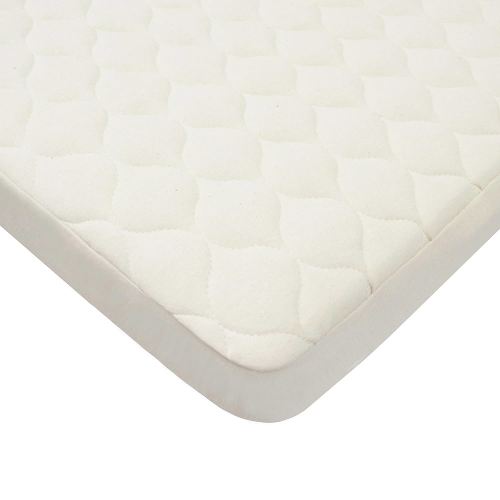 American Baby Company Waterproof Pack N Play Playard Mattress Protector, Quilted Fitted Protector Pad Cover Made with Organic Cotton Top Layer, 39" x 27"
