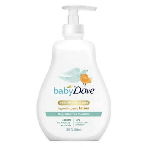 Dove Baby Lotion Sensitive Moisture Fragrance-Free 13oz (Pack of 3)