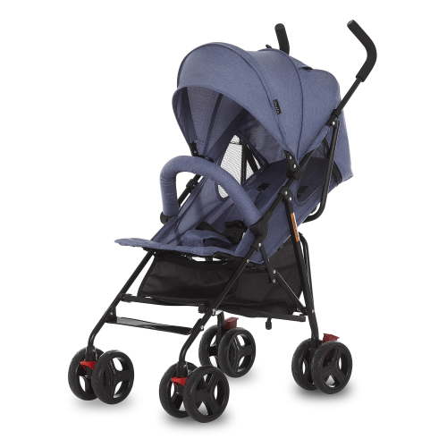 Dream On Me Vista Moonwalk Lightweight Baby Stroller, Compact Fold, Multi-Position Recline, Travel-Friendly, Blue