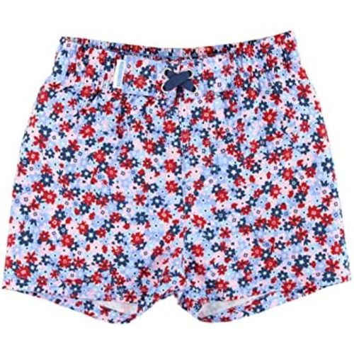 Swim Trunks - Red White and Bloom, 12-18m