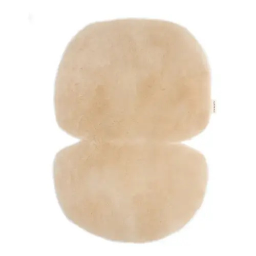 BINIBAMBA - Sheepskin Mat for Stroller or Moses Basket - Peanut | Smallable