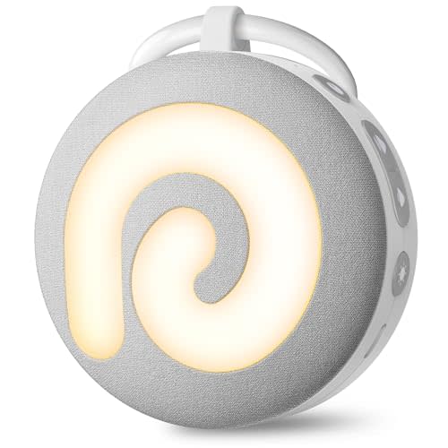 Dreamegg Portable Sound Machine Baby - D11 White Noise Machine for Baby Sleeping with Night Light, White Noise, Lullaby, Nature Sounds, Child Lock, USB Rechargeable Sound Machine for Travel Nursery