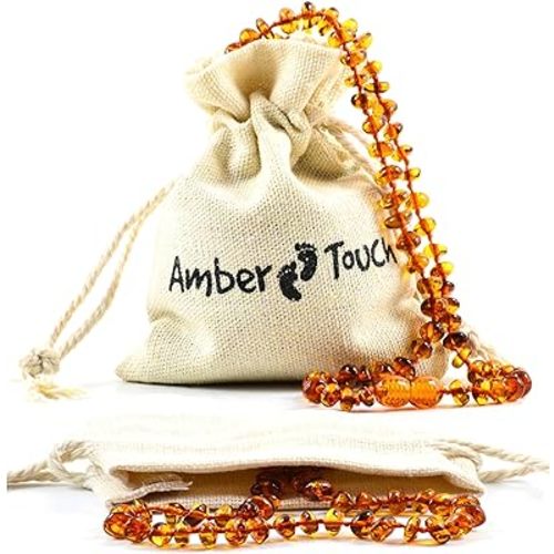 Baltic Amber Necklace (Unisex) - Natural Amber from Baltic Region, Genuine Baltic Amber