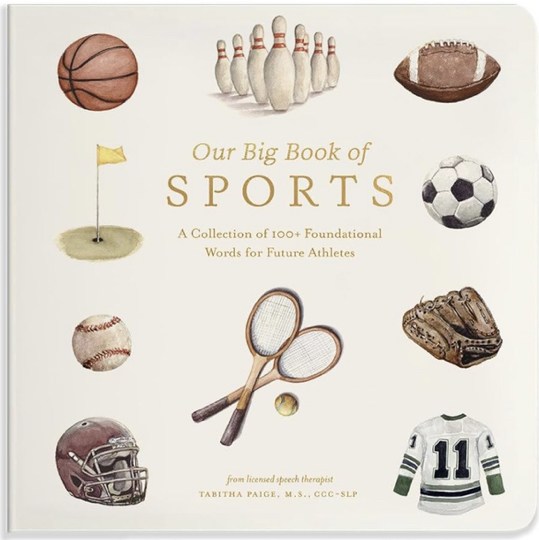 Our Big Book of Sports: A Collection of 100+ Foundational Words for Future Athletes (Tabitha Paige Children's Book Series)