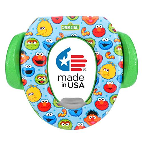 Sesame Street "Best Friends" Soft Potty Seat and Potty Training Seat - Soft Cushion, Baby Potty Training, Safe, Easy to Clean