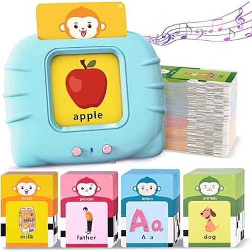 296 Sight Words Talking Flash Cards for Toddlers 1 2 3 4 5 6 Year Old, Pocket Speech, Sensory Speech Therapy Toys, Learning Toys for Montessori and Autism Children, Gifts for Boys and Girls