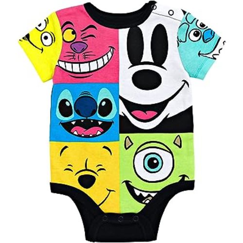 Disney D100 Mickey Mouse Finding Nemo Genie Simba Winnie The Pooh Bodysuit Newborn to Infant