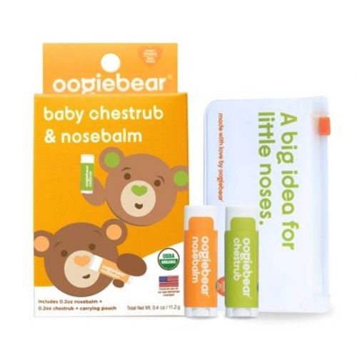 oogiebear Organic Mini Nosebalm and Chestrub Baby Care Kit