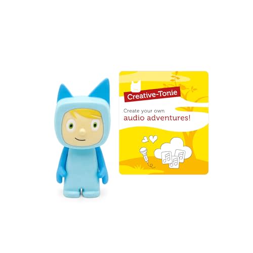Tonies Creative Audio Character - Record and Upload up to 90 Minutes of Your Own Stories and Songs - Light Blue/Light