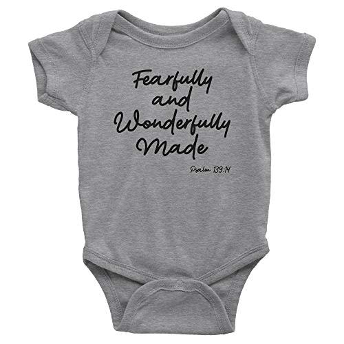 Aprojes Fearfully and Wonderfully Made Baby Bodysuit – Christian Baby Clothes