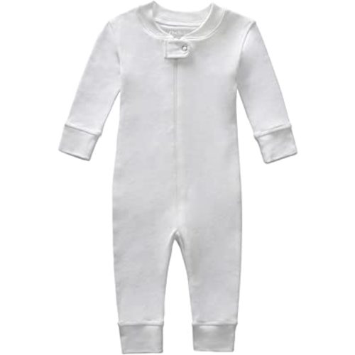 Owlivia Organic Cotton Baby Boy Girl Zip up Sleep 'N Play Pjs, Footless, Long Sleeve