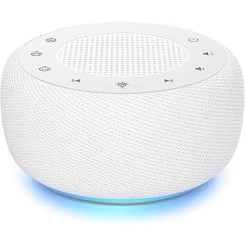 HOUSBAY Baby Sound Machine with Night Light, 18 Soothing Sounds, Portable Lullaby Machine, Timer, White Noise Soother for Sleeping, Toddler Sleep Trainer & Kids Bedroom Soother