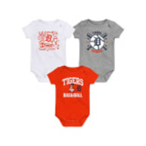 Detroit Tigers Baby NAVY Batter Up Newborn One Piece Set