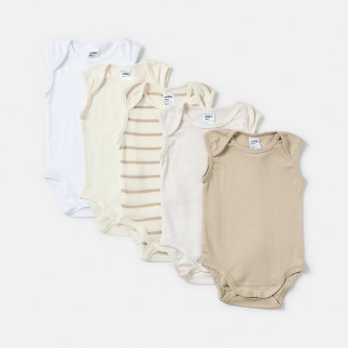5 Pack Sleeveless Bodysuits - Kmart