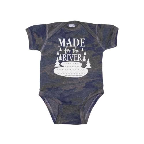 Made For The River, River Life, River Baby Onesie®, River Bodysuit, Baby Shower Gift, River Family, Newborn Summer Outfit, Camo Onesie®