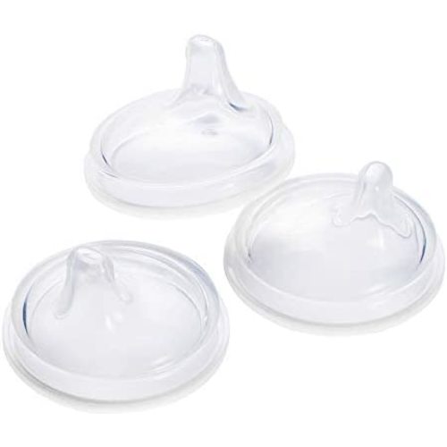 Boon NURSH Silicone Sippy Cup Lid, 6 Months and up (Pack of 3)