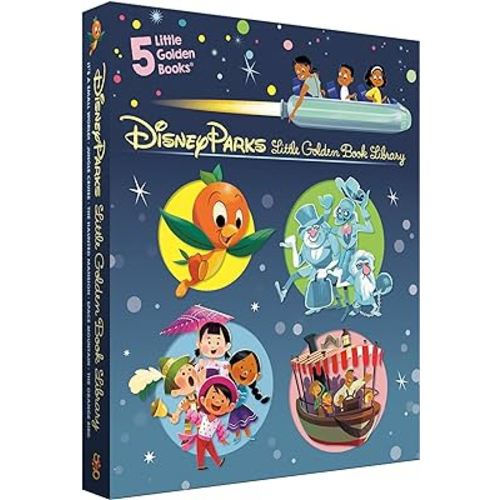 Disney Parks Little Golden Book Library (Disney Classic): It's a Small World, The Haunted Mansion, Jungle Cruise, The Orange Bird, Space Mountain