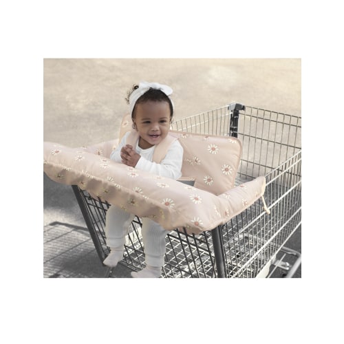 Modern Moments By Gerber Baby Girl Shopping Cart Cover, Pink