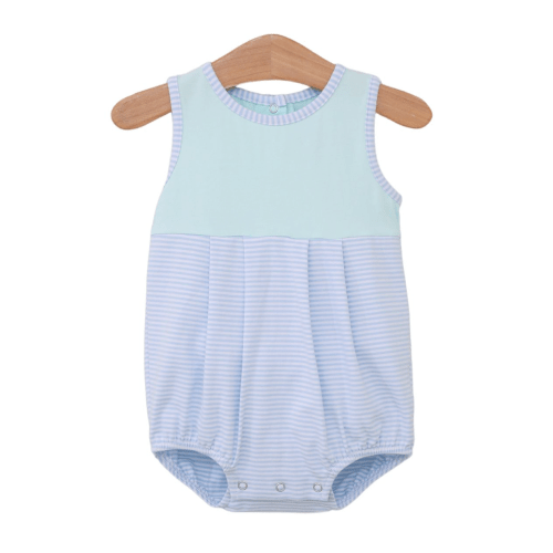 Charlie Bubble in Light Blue Stripe/ Light Mint