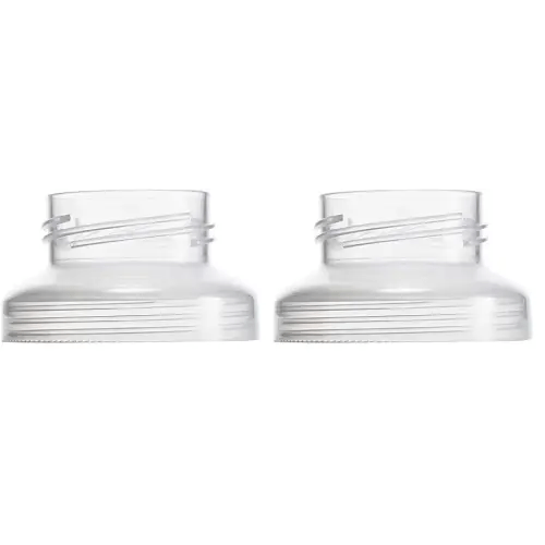 Boon Nursh Wide Neck Breast Pump Adaptor - Works with Spectra and Avent Breast Pumps - Compatible Nursh Bottles - Breastfeeding and Bottle-Feeding Essentials - 2 Count (Pack of 2)