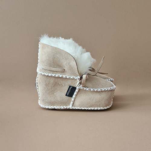 Baby - Lammy Booties - Light Beige