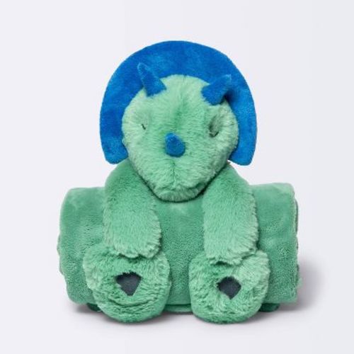 Plush Blanket with Soft Toy - Cloud Island™ Dinosaur