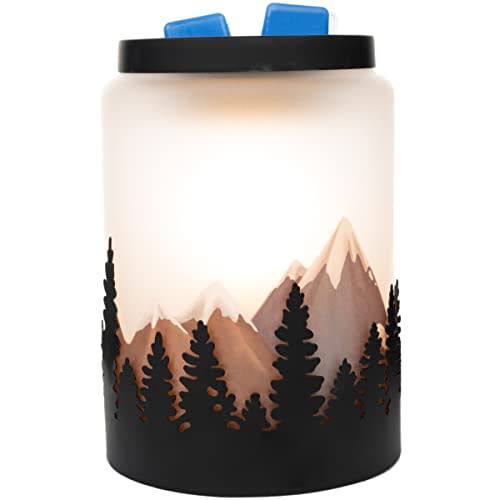 Scentsationals Wax Melt Warmer, Wax Warmer for Scented Wax Melts - Starry Mountain - Candle Wax Melter for Fragrance Cubes and Tarts