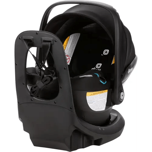 Diono LiteClik30 XT SafePlus Infant Car Seat and Base, Rear-Facing for Infants 4-30lbs, SafePlus Engineering, with Infant Insert, UPF 50+ Sunshade (Black Storm)