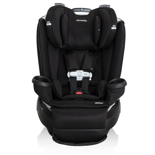 Evenflo Gold Revolve360 Extend All-in-One Rotational Car Seat with SensorSafe (Onyx Black)