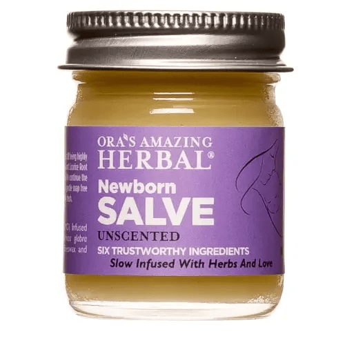 Ora's amazing Herbal, Newborn Salve, Diaper Rash Cream, Calendula Baby Balm, EWG Verified Baby Ointment, Acne Eczema, Butt Cream, Infant Massage, Natural Paraben Free, Good for Sensitive Skin 1 oz