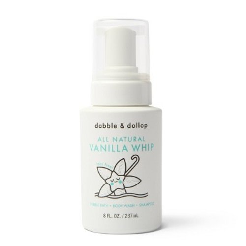 Dabble & Dollop Kids' 3-in-1 Shampoo, Body Wash & Bubble Bath - Vanilla Whip - 10 fl oz