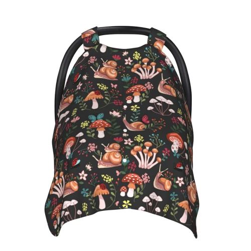 Mushroom Car Seat Cover for Baby in Winter Summer, Nursing Cover for Mom, Mushroom Baby Stuff