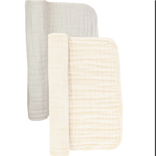 Cloud Muslin™ Burp Cloth 2 Pack - Cream + Grey – Lou Lou & Company