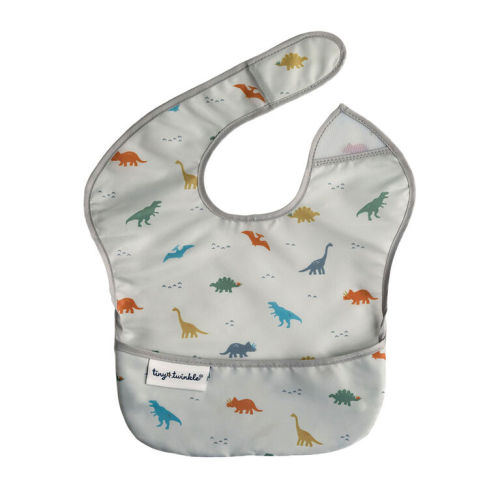 Tiny Twinkle - Mess Proof Easy Bib  - Dino 6-24M