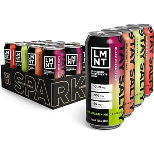 LMNT Sparkling Electrolyte Drink - Variety Pack | 12-Count