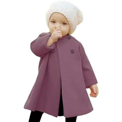 Baby Coats Spring Fall Kid Baby Girl Cloak Button Jacket Clothes Baby Outwear Clothes