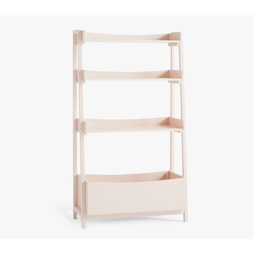 Angled Bookcase - Simply White - Standard UPS Delivery