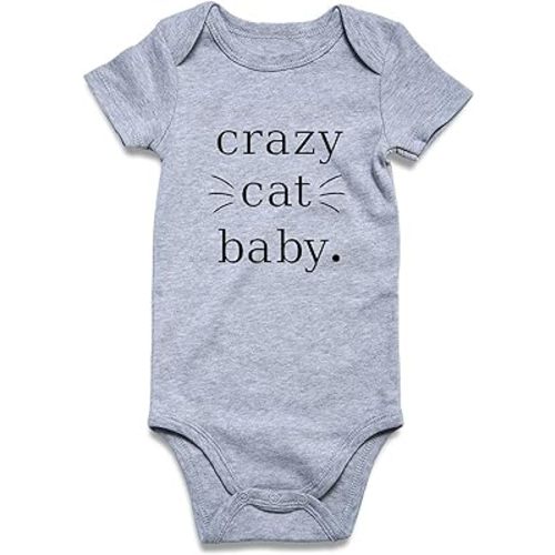 RAISEVERN Baby Boys Girls Clothes Infant Romper Newborn Bodysuits Funny Outfit 0-12 Months