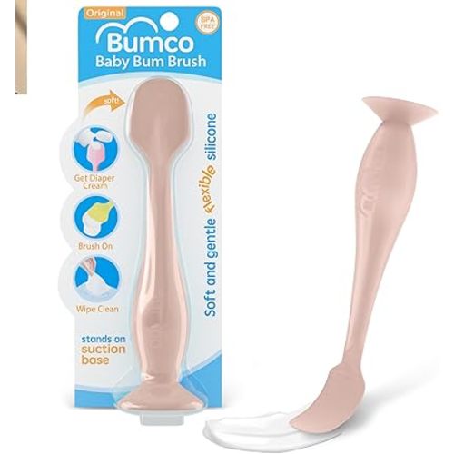 Diaper Cream Spatula - BPA-Free Diaper Bag Essentials, Soft Butt Spatula Baby, Mom-Invented Butt Paste Spatula, Bumco Diaper Cream Spatula, Flexible Diaper Cream Applicator, Bumco Baby Bum Brush