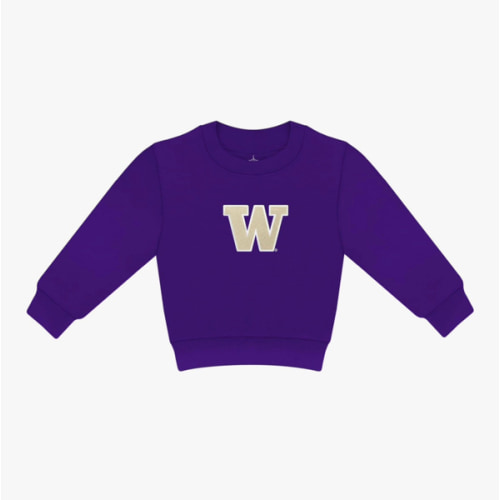 College Baby Sweatshirt Long Sleeve - Embroidered Team Logo