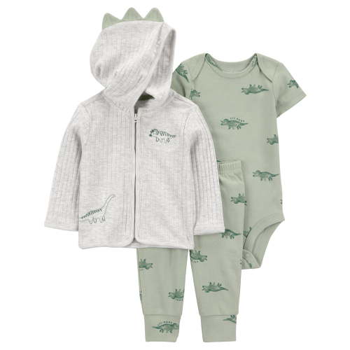 Carter's Child of Mine Baby Boy Cardigan Outfit Set, 3-Piece, Sizes 0/3-24 Months
