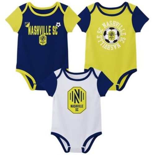 MLS Nashville SC Infant Boys' 3pk Bodysuit - 0-3M