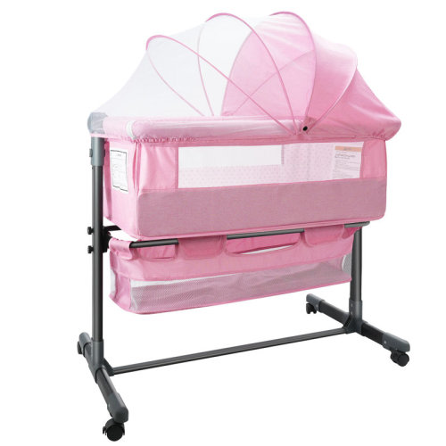 Suteck 4 In 1 Baby Basinet, Bedside Bassinet For Baby, Height Adjustable Bassinet Bedside Sleeper With Lockable Wheels & Mosquito Nets & Reviews | Wayfair