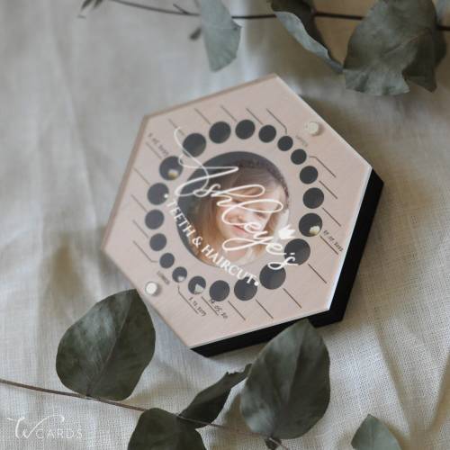 Personalized Baby Teeth Keepsake Box First Haircut Tooth Fairy Box