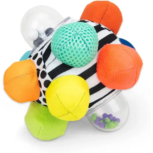 Sassy Developmental Bumpy Ball, Easy to Grasp Bumps Help Develop Motor Skills, Ages 6+ Months