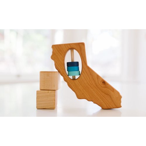 California State Wooden Baby Rattle™