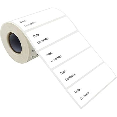 500 Freezer Refrigerator Food Labels Reminder Water Oil Resistant in Roll with Perforation Line,Removable Adhesive