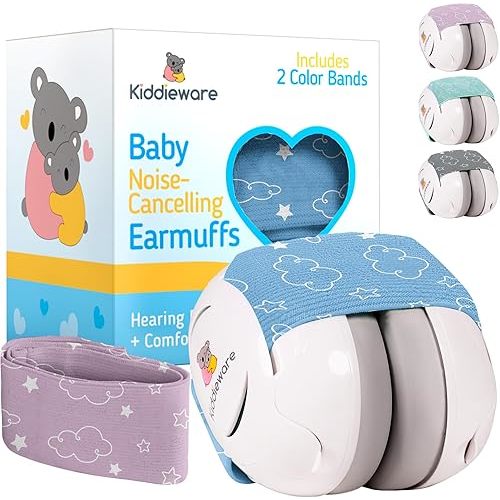 Baby Noise Cancelling Headphones - Soundproof Ear Muffs for Sleep 0-24 Months