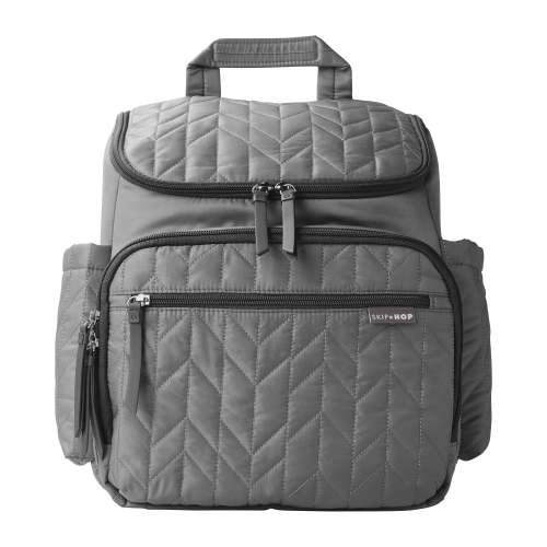 Skip Hop Forma Backpack Diaper Bag, Lightweight Quilted Design, Large Storage Cubes