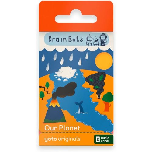 Yoto BrainBots: Our Planet – 8 Kids Audiobook Cards for Use with Player & Mini All-in-1 Audio Device, Educational Screen-Free Listening with Fun Stories for Learning & Interactive Quizzes, Ages 6+